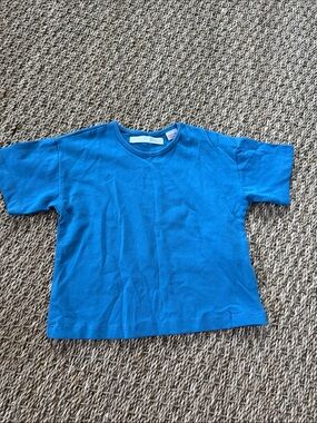 Zara Bright Blue Short Sleeve Crewneck Tee